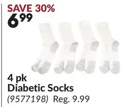 Princess Auto 4 pk Diabetic Socks offer