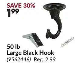 Princess Auto 50 lb Large Black Hook offer