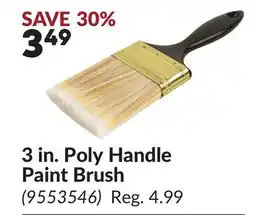 Princess Auto 3 in. Poly Handle Paint Brush offer