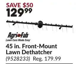 Princess Auto Agri-Fab 45 in. Front-Mount Lawn Dethatcher offer