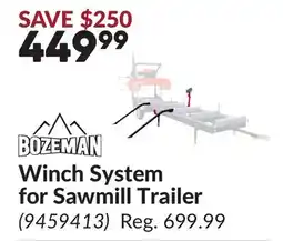 Princess Auto Winch System for Sawmill Trailer offer