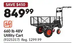 Princess Auto 660 lb 48V Utility Cart offer