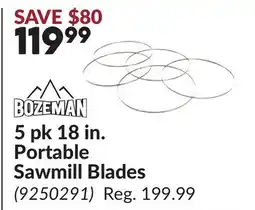Princess Auto 5 pk 18 in. Portable Sawmill Blades offer
