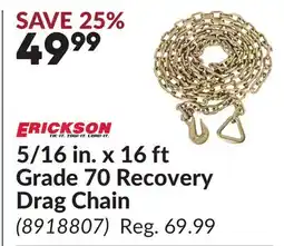 Princess Auto 5/16 in. x 16 ft Grade 70 Recovery Drag Chain offer