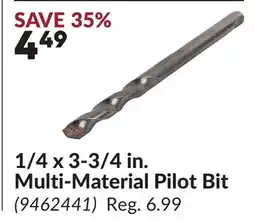 Princess Auto 1/4 x 3-3/4 in. Multi-Material Pilot Bit offer