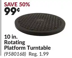 Princess Auto 10 in. Rotating Platform Turntable offer