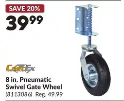 Princess Auto 8 in. Pneumatic Swivel Gate Wheel offer