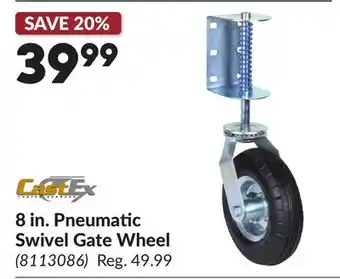 Princess Auto 8 in. Pneumatic Swivel Gate Wheel offer