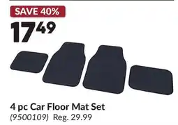 Princess Auto 4 pc Car Floor Mat Set offer