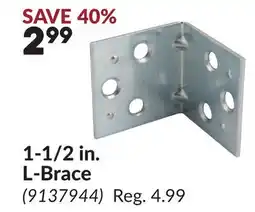 Princess Auto 1-1/2 in. L-Brace offer