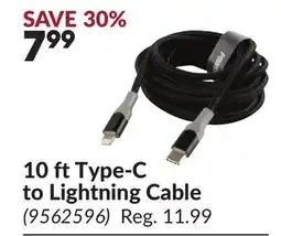 Princess Auto 10 ft Type-C to Lightning Cable offer