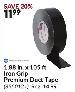 Princess Auto 1.88 in. x 105 ft Iron Grip Premium Duct Tape offer