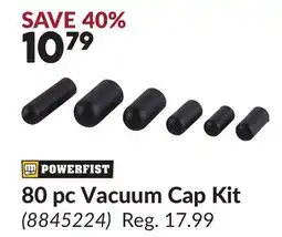 Princess Auto POWERFIST 80 pc Vacuum Cap Kit offer