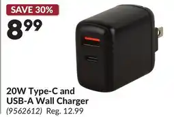Princess Auto 20W Type-C and USB-A Wall Charger offer