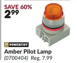 Princess Auto Amber Pilot Lamp offer