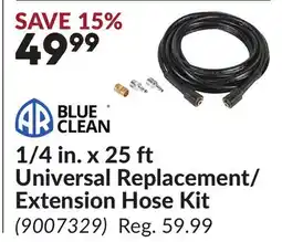 Princess Auto BLUE CLEAN 1/4 in. x 25 ft Universal Replacement/Extension Hose Kit offer