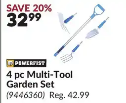 Princess Auto 4 pc Multi-Tool Garden Set offer