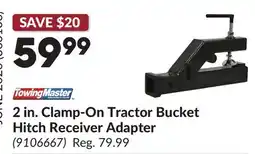 Princess Auto 2 in. Clamp-On Tractor Bucket Hitch Receiver Adapter offer