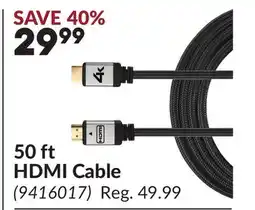 Princess Auto 50 ft HDMI Cable offer