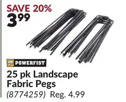 Princess Auto 25 pk Landscape Fabric Pegs offer