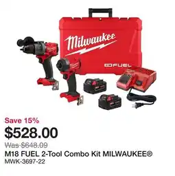 Bumper to Bumper M18 FUEL 2-Tool Combo Kit offer
