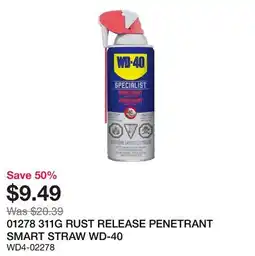 Bumper to Bumper 01278 311G RUST RELEASE PENETRANT SMART STRAW offer