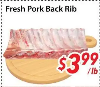 Bestco Food Mart Fresh Pork Back Rib offer