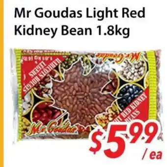 Bestco Food Mart Mr Goudas Light Red Kidney Bean offer
