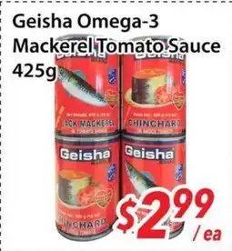 Bestco Food Mart Geisha Omega-3 Mackerel Tomato Sauce offer