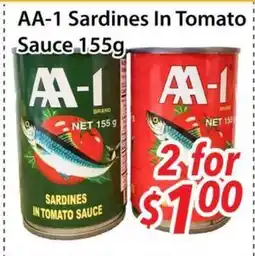 Bestco Food Mart AA-1 Sardines In Tomato Sauce offer