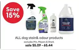 Petsmart ALL dog stain& odour products offer