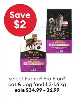 Petsmart Save $2 select Purina Pro Plan cat & dog food offer