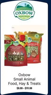 Ren’s Pets Depot Oxbow Small Animal Food, Hay & Treats offer