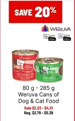 Ren’s Pets Depot Weruva Cans of Dog & Cat Food offer
