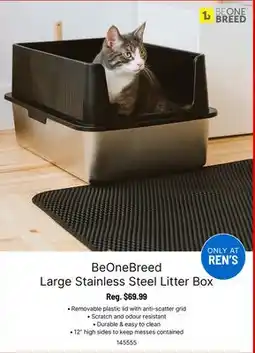 Ren’s Pets Depot BeOneBreed Large Stainless Steel Litter Box offer