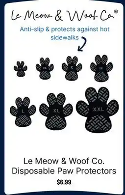 Ren’s Pets Depot Le Meow & Woof Co. Disposable Paw Protectors offer