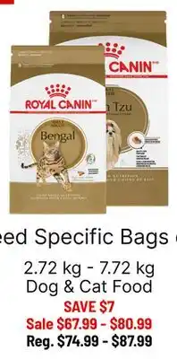Ren’s Pets Depot Royal Canin Breed Specific Bags of Dog & Cat Food offer