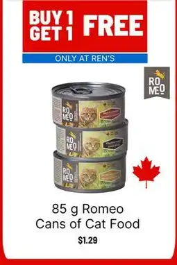 Ren’s Pets Depot Romeo Cans of Cat Food offer