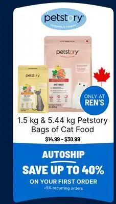 Ren’s Pets Depot Petstory Bags of Cat Food offer