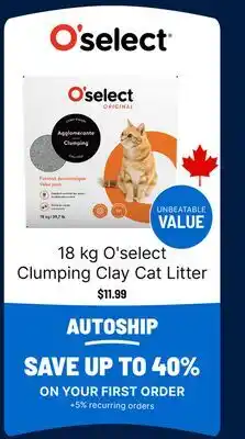 Ren’s Pets Depot O'select Clumping Clay Cat Litter offer