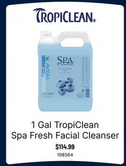 Ren’s Pets Depot 1 Gal TropiClean Spa Fresh Facial Cleanser offer