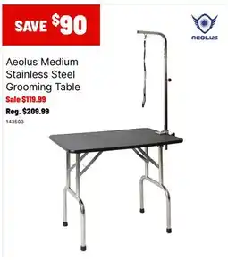 Ren’s Pets Depot Aeolus Medium Stainless Steel Grooming Table offer