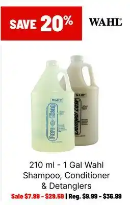 Ren’s Pets Depot Wahl Shampoo, Conditioner & Detanglers offer