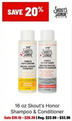 Ren’s Pets Depot Skout's Honor Shampoo & Conditioner offer