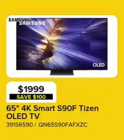Leon's Samsung 65 4K Smart S90F Tizen OLED TV - QN65S90FAFXZC offer