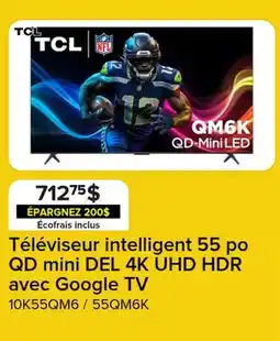 Leon's Téléviseur intelligent 55 po QD mini DEL 4K UHD HDR avec Google TV offer