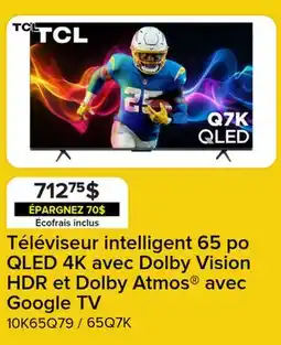 Leon's Téléviseur intelligent 65 po QLED 4K avec Dolby Vision HDR et Dolby Atmos avec Google TV offer