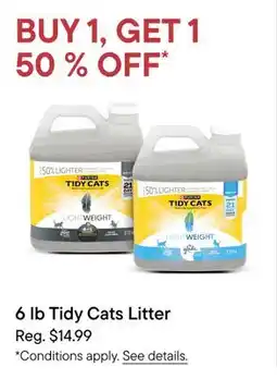 Petvalu 6 lb Tidy cats litter offer