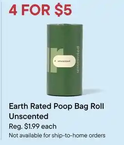 Petvalu Earth Rated poop bag roll unscented offer