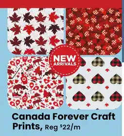 Fabricland Canada Forever Craft Prints offer